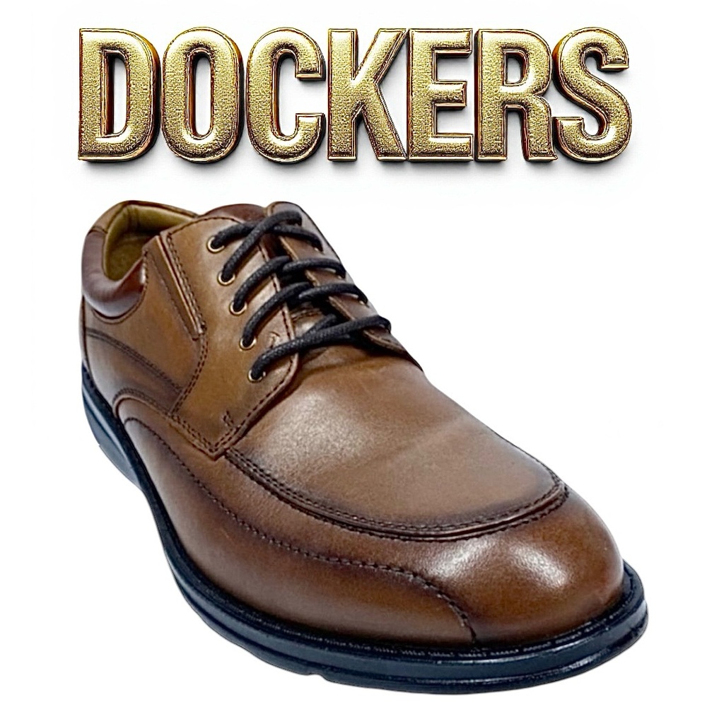 Dockers Men’s Brown Leather Oxford Shoes Size 13W Casual Comfort